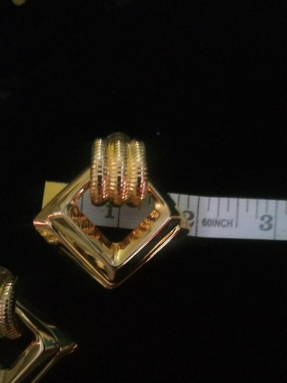 Massive Door Knocker Triangle Statement Vintage H… - image 3