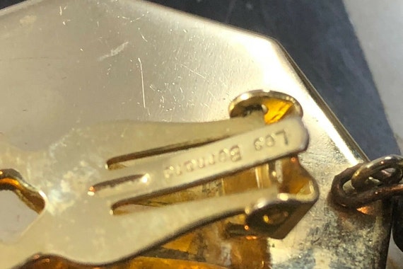 Dramatic LES BERNARD Vintage Signed EGYPTIAN Revi… - image 6