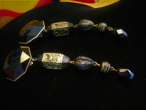 Dramatic LES BERNARD Vintage Signed EGYPTIAN Revi… - image 3