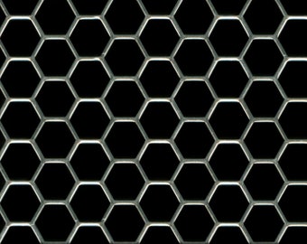 CCG Perforated Hexagon XXL Grill Mesh Sheet