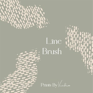 Line pattern Procreate Brushes - Pattern brushes for Procreate iPad