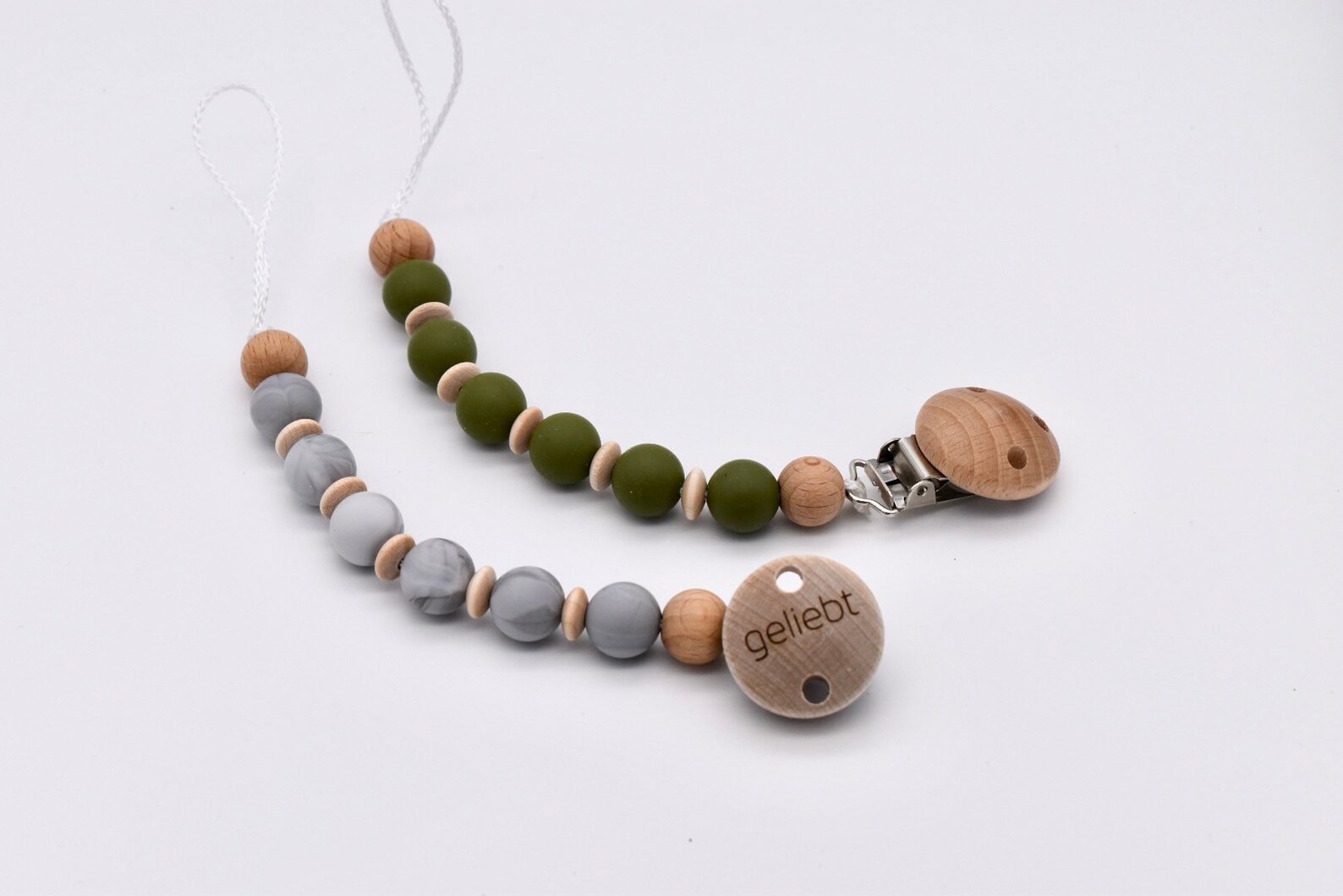 Pacifier necklace with name / Pacifier chain made of silicone Etsy