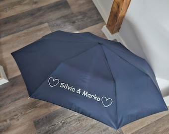 Regenschirm personalisiert / Regenzeit / Schirm
