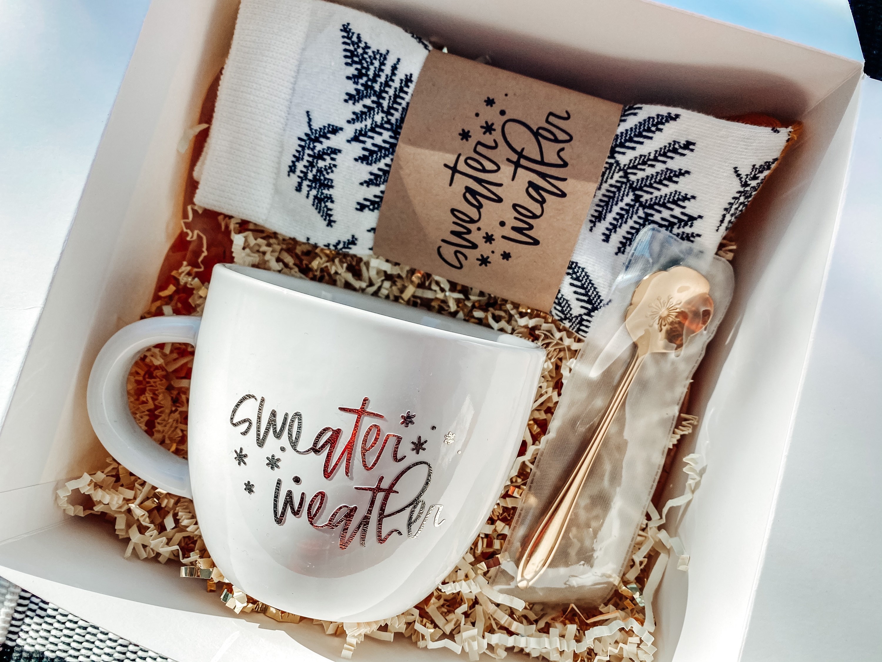 Coffee Lover Gift Box, Coffee Mug Gift Box, Christmas Gift Box