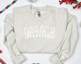 Personalize Mom Gift For Mothers Sweatshirt, Mother's Day Gift, Mama Sweatshirt, Mom Shirt, Mom Life Shirt, Mom Hoodie, New Mom Shirt