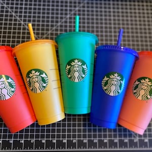 Color Changing Starbucks Cup| Color changing tumblers|Personalized color changing Starbucks cup| Custom Starbucks color changing cup