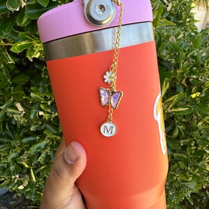 HZPOINTONE Silicone Boot & Handle Strap Set For Owala 24 Oz Bottle - Includes Charm & Keychain (Pink) - View #5