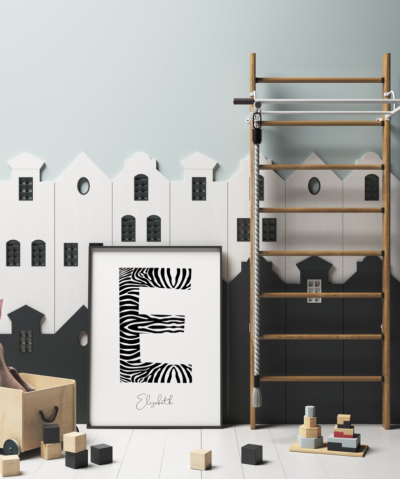 Zebra print Safari nursery decor zebra nursery decor zebra Etsy