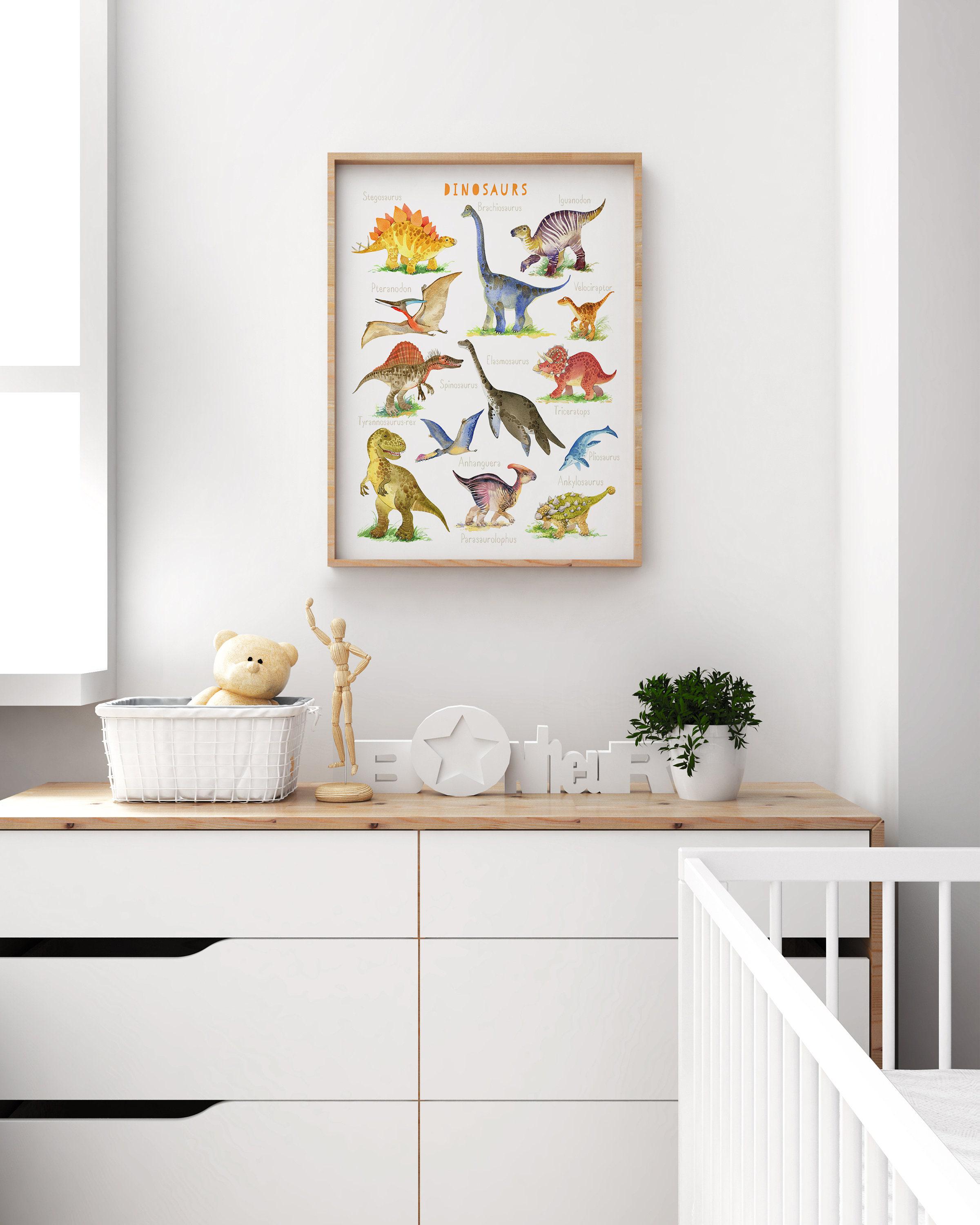 Dinosaur Print | Dinosaur Poster | Nursery Decor | Nursery Wall Art ...