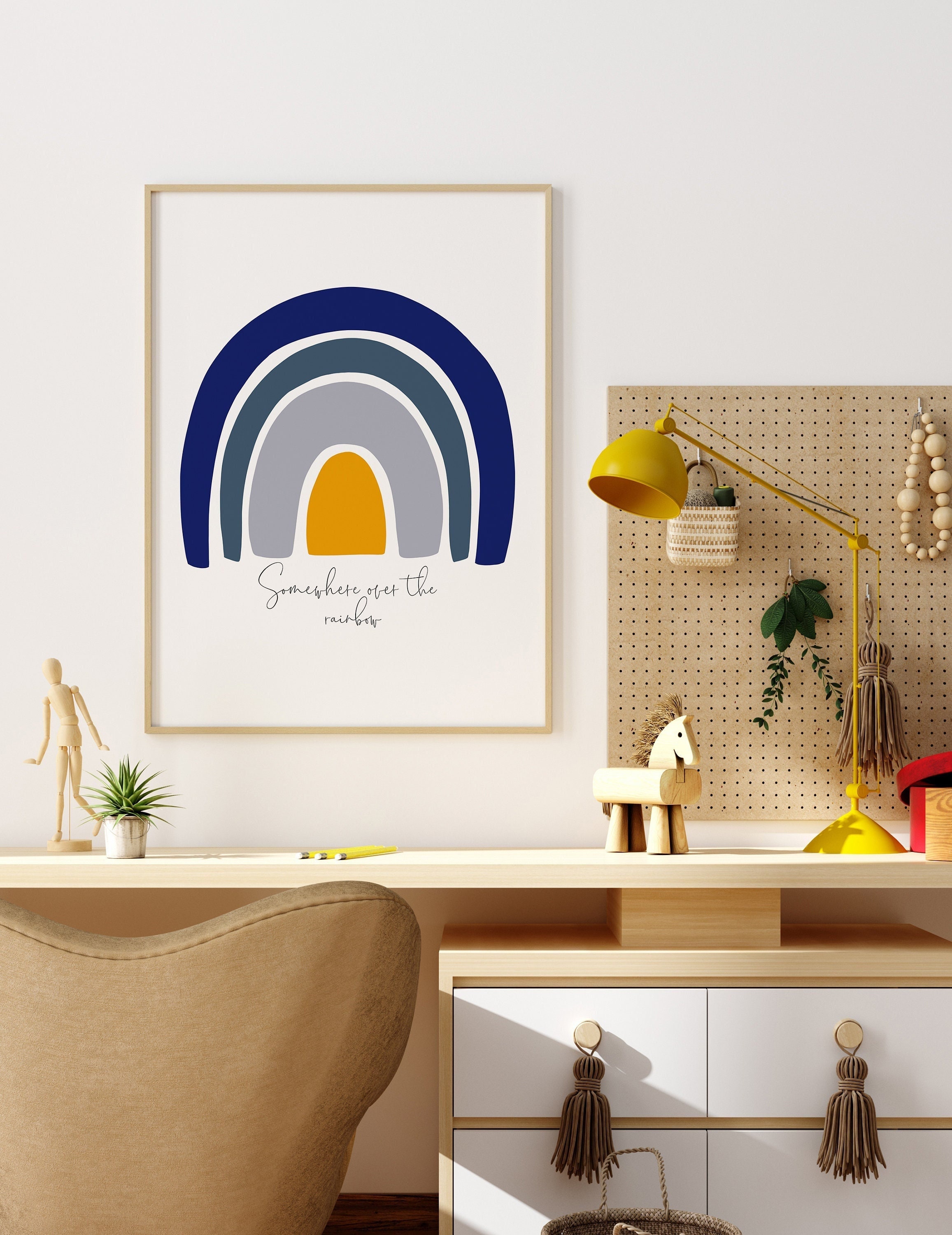 Navy and mustard nursery hotsell