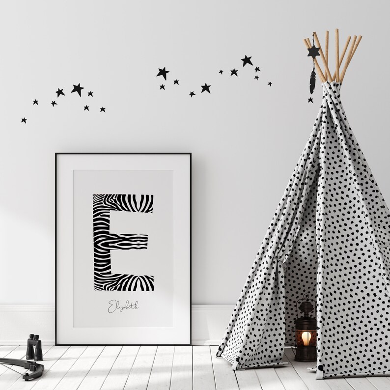 Zebra print Safari nursery decor zebra nursery decor zebra Etsy