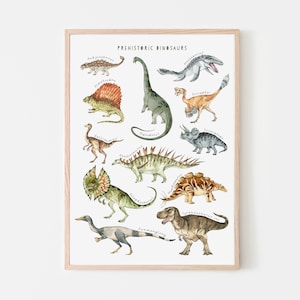 Decoración de guardería de dinosaurios, decoración de habitaciones de niños, arte para dormitorio infantil, arte mural infantil, decoración de guardería de bebé niño, láminas para habitación de niños, dormitorio de niño