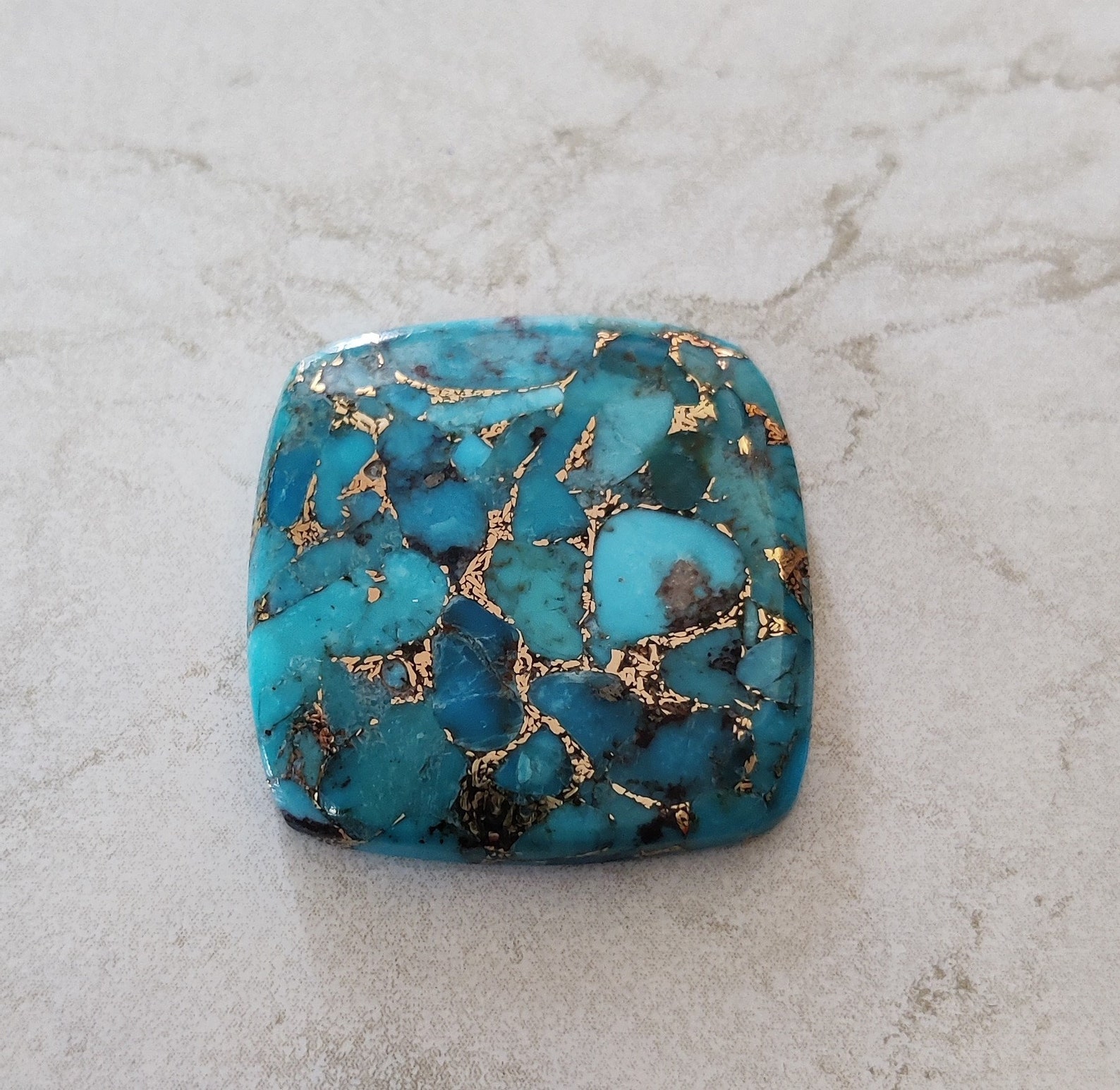 Natural Aaa Quality Blue Copper Turquoise Gem Stone Natural Etsy