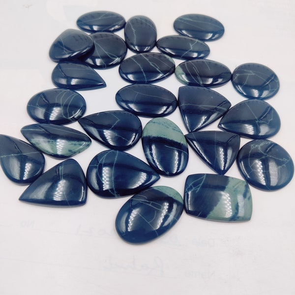 wholesale Lot spiderweb obsidian  stone 5 PC / 10 PC Lot mix shape 25 to 30 MM cabochon gemstone jewelry stone Free shipping