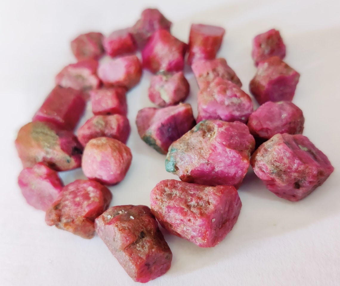 AAA Quality 25 PC LOT Ruby Raw Stone Ruby Natural Gemstone | Etsy