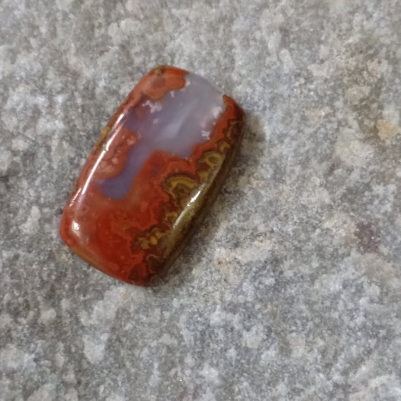 Natural Moroccan Seam Agate 20x22x5 mm Octagon shape gemstone