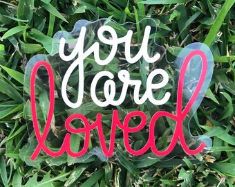 You Are Loved Clear Sticker