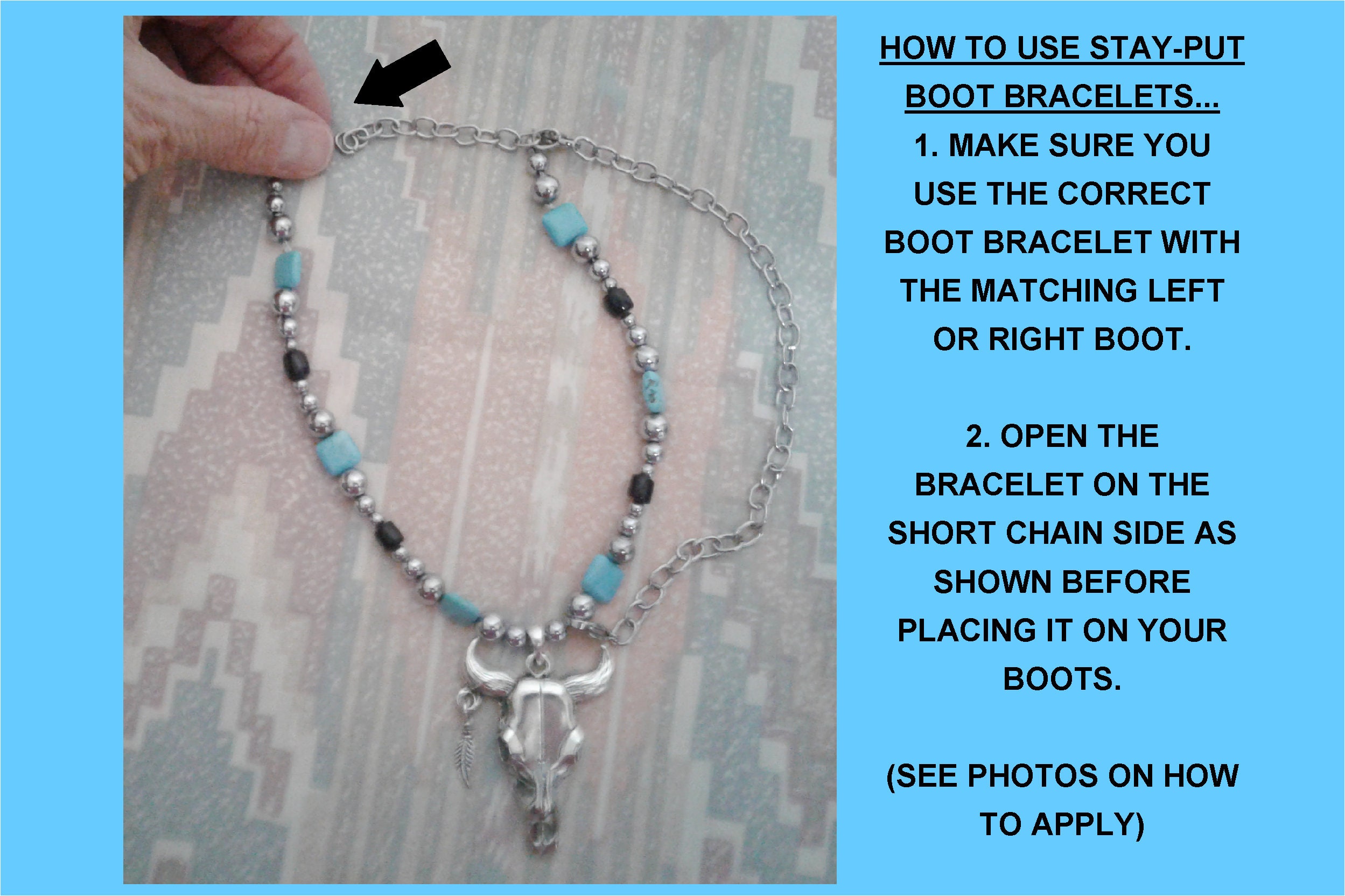 How to shop make boot bracelets