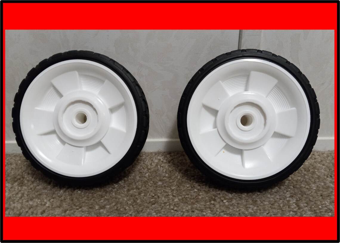 Rubber Diamond Tread Plastic Wheel - 6 Inch Hamlin Hub - DIY Carts ...