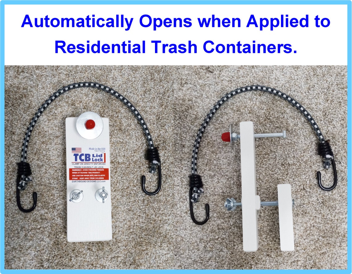 Trash Can Lid Lock Garbage Can Lid Lock for Small Animals Etsy