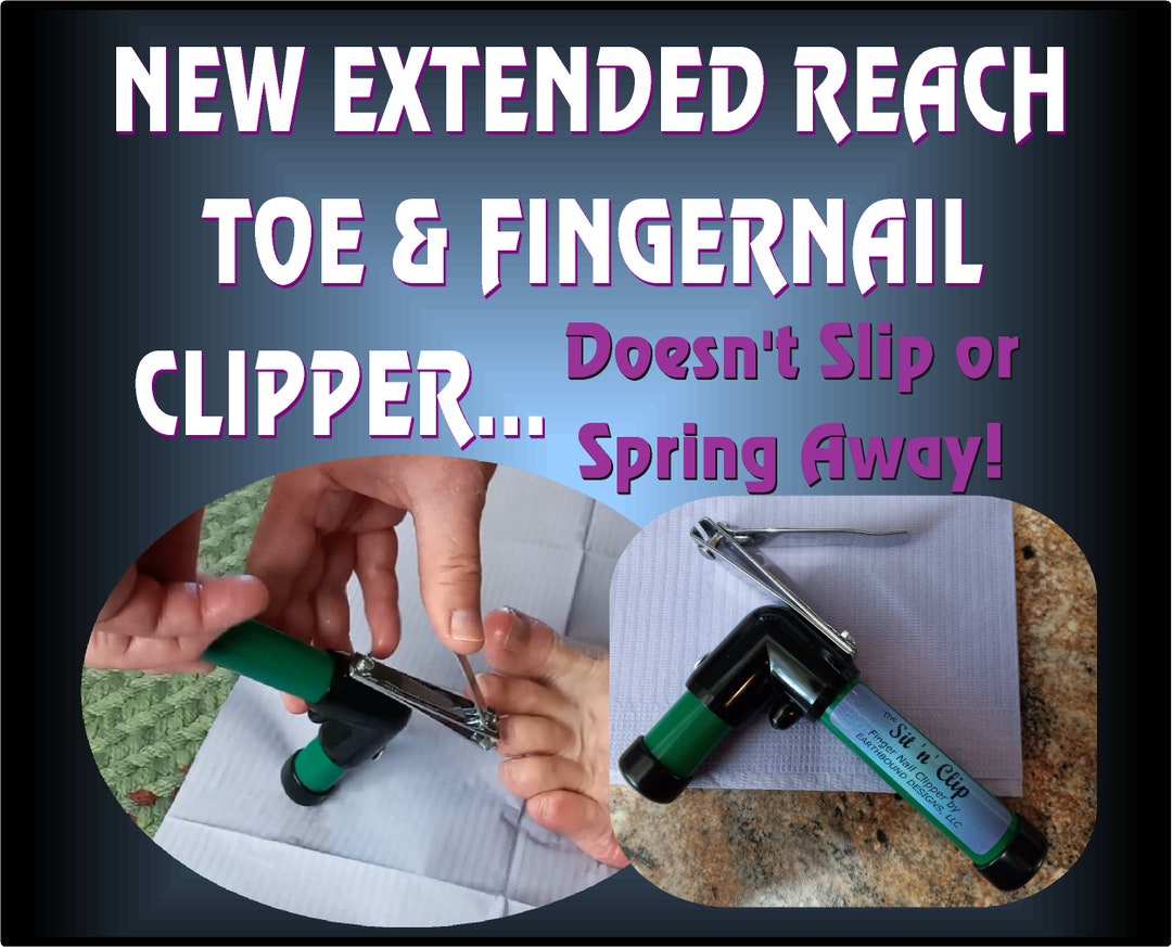 EASY Extended Reach Toe and Fingernail Clipper for Seniors Arthritic
