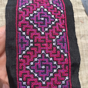 2 inches x 1 yard Hmong  machine embroidery ribbon (T4)