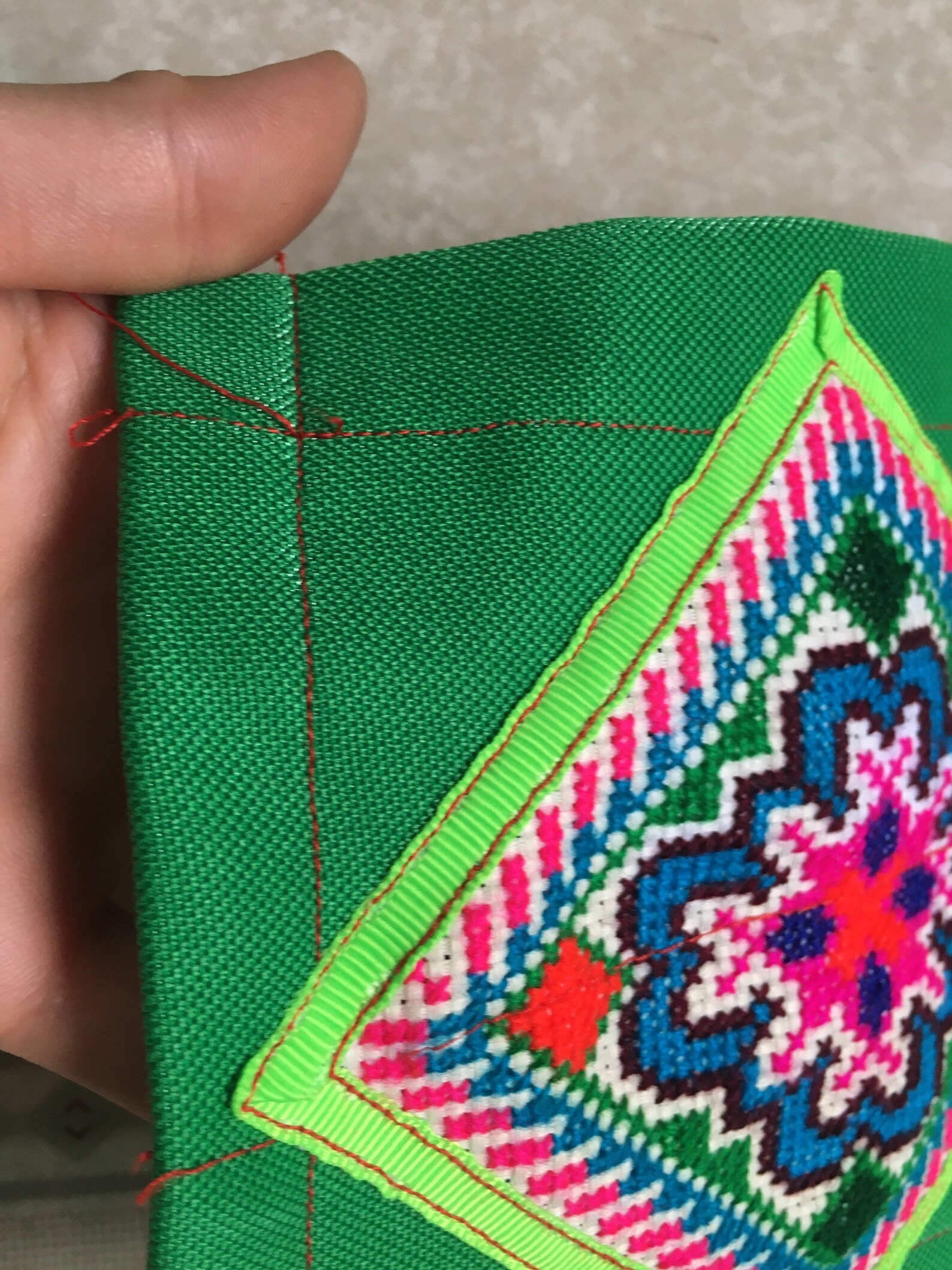 Hmong Hand Cross Stitch Embroidery Apron Vintage 28D Etsy
