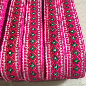 1.4 cmx 5 meters up Hmong ribbon ( D102)