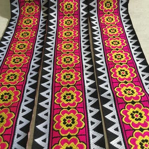 2.5”x 2 yards Hmong ribbon (D274)