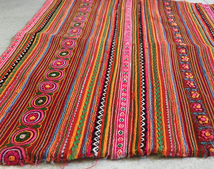 Hmong Rug RARE Hmong Handmade Fabric Vintage 15 Inches X 11 Inches (TA211) - Etsy