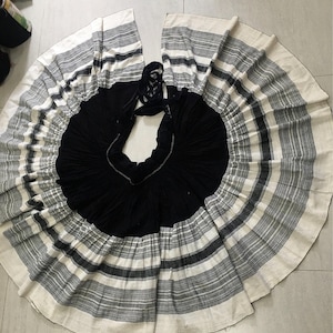 Hmong  handwoven cotton skirt vintage ( V53)