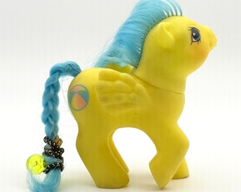Pegaso bebé saltarín de My Little Pony G1 vintage, 1987, Hasbro
