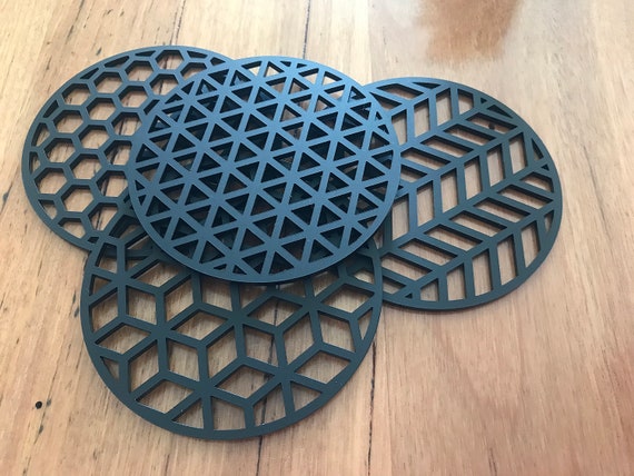 Acrylic coaster set discount