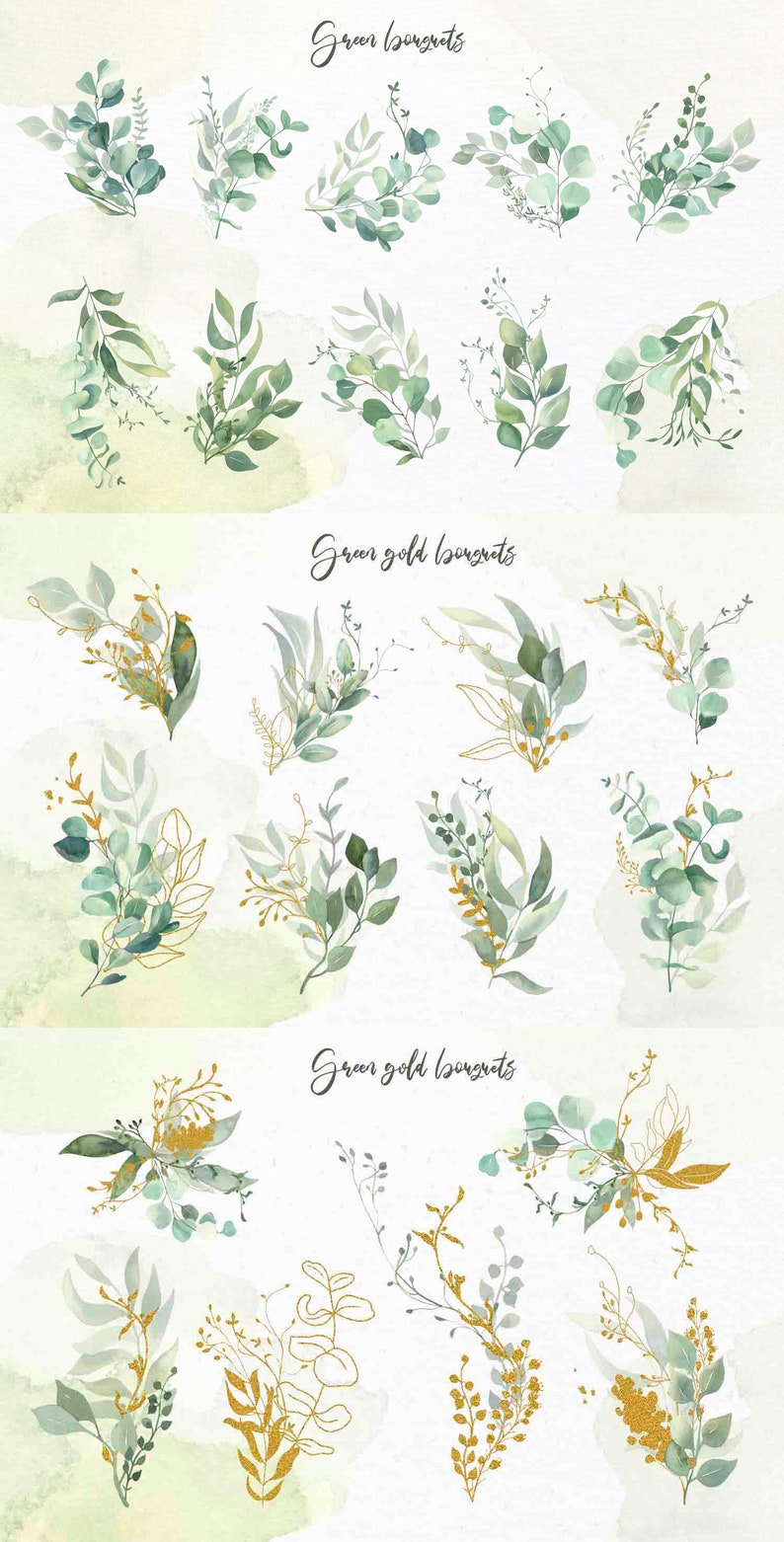 BIG Watercolor Eucalyptus Wreath Clipart.Greenery Wreath Floral Arrangements Wedding invitation.Greenery Clipart PNG