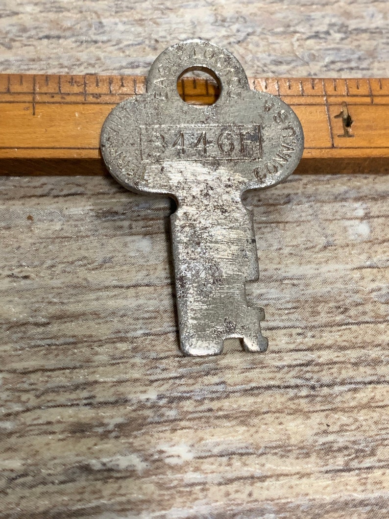 Vintage Antique Eagle Steamer Trunk Key 8446F Etsy
