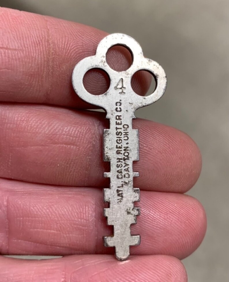 Vintage Antique National Cash Register Key 4 Etsy