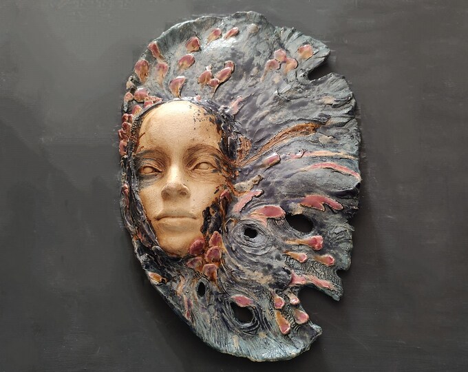 Ivo, Unique Ceramic Sculpture, Unique Gift,wall Decor,0riginal Interior