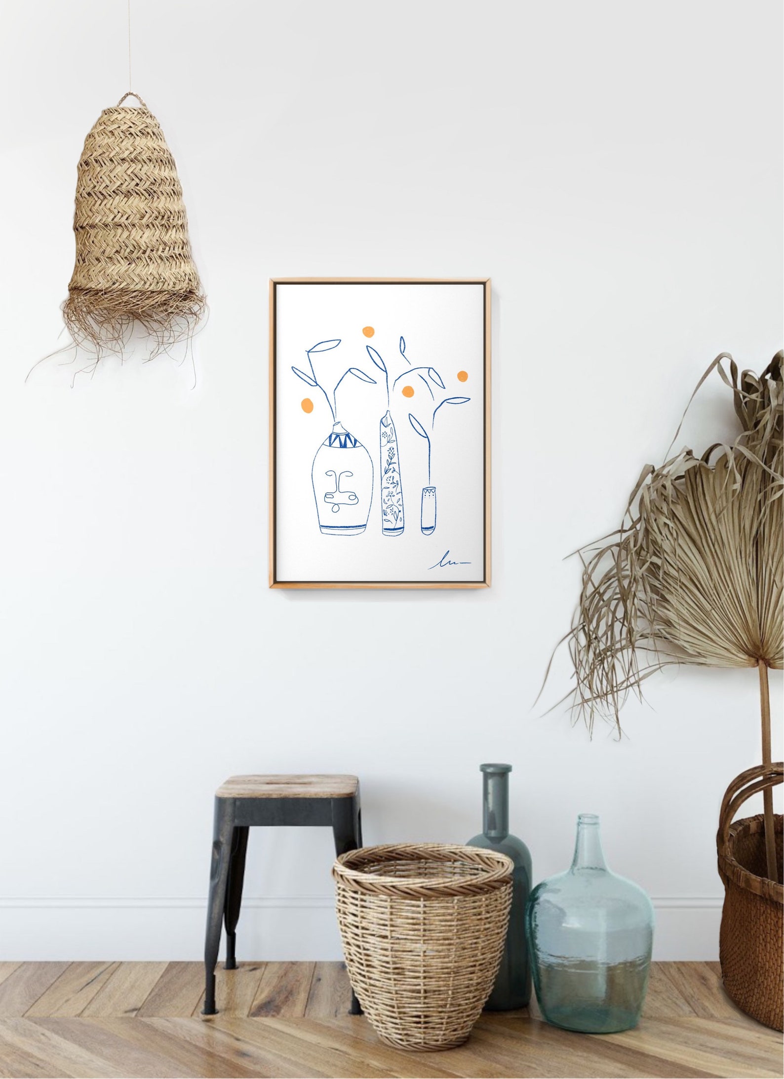 Kitchen Art Abstract wall art Kitchen wall art One line Etsy