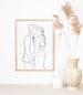 Custom one line drawing | One line portrait | personalized drawing | custom gift | Wedding anniversary | One line drawing | Line art 