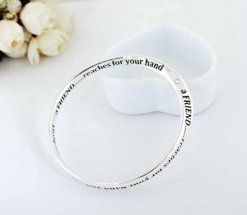 925 Sterling Silver Filled Infinity Friendship Bracelet Bangle Good Quality Gift