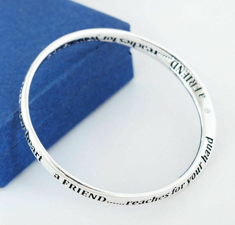925 Sterling Silver Filled Infinity Friendship Bracelet Bangle Good Quality Gift