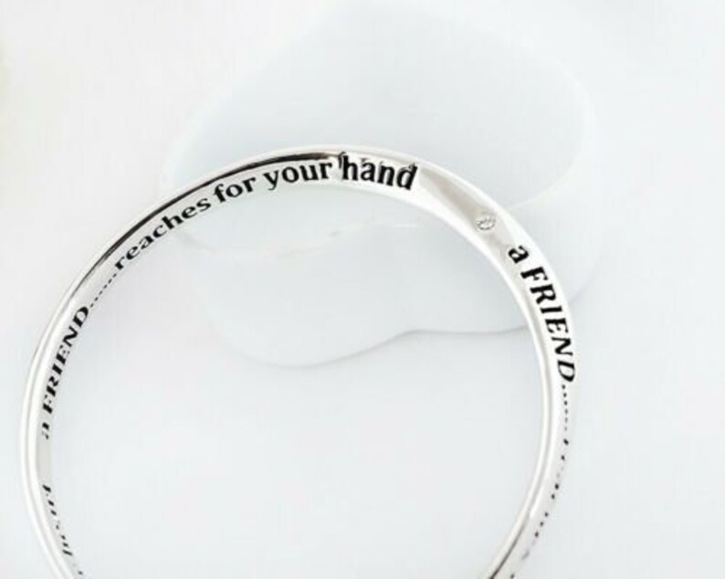 925 Sterling Silver Filled Infinity Friendship Bracelet Bangle Good Quality Gift