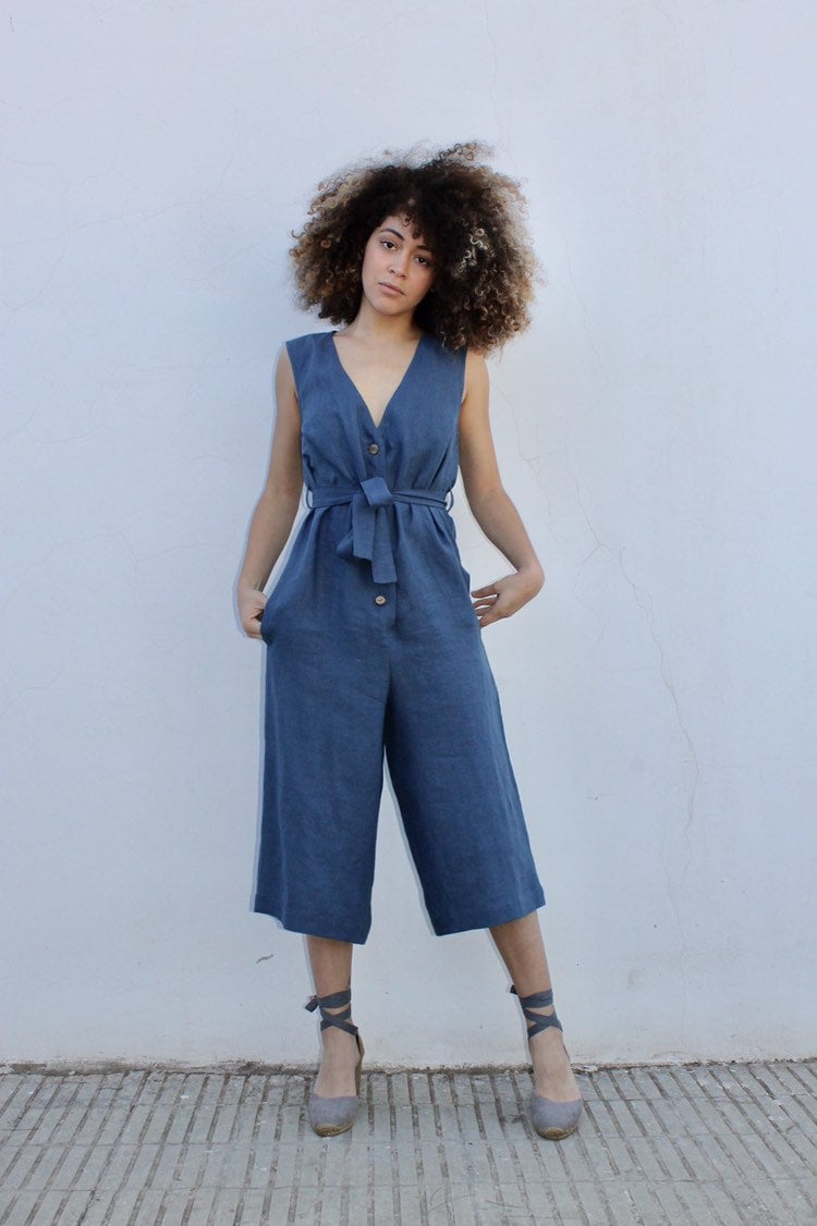 【THE MOZZ】[Premium] Teach Me Linen Jumpsuit Jasiri Jumpsuit – Sundance