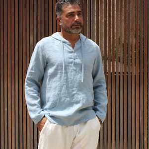men linen hoodie,Linen Hoodie,Sport t shirt for men,linen hoodie Alexander,mens linen clothing