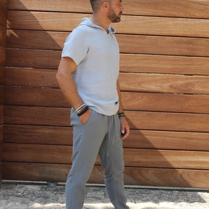 Mens linen pants, mens  linen jogger pants, men linen pants Austin