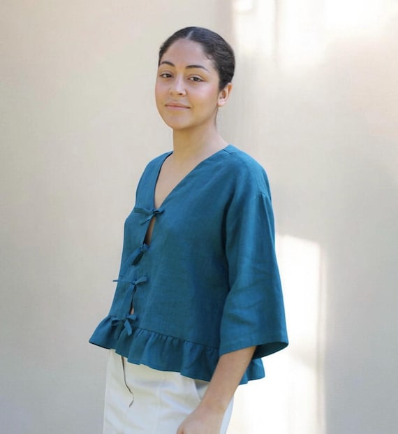 Hacer Lazos Blusas Con Lazos En El Hombro Blusa Suelta Con Hombros