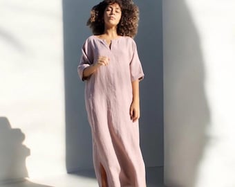 woman linen caftan