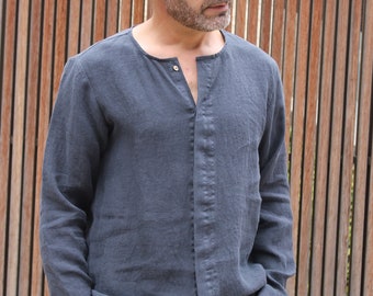 Camicia da uomo in lino