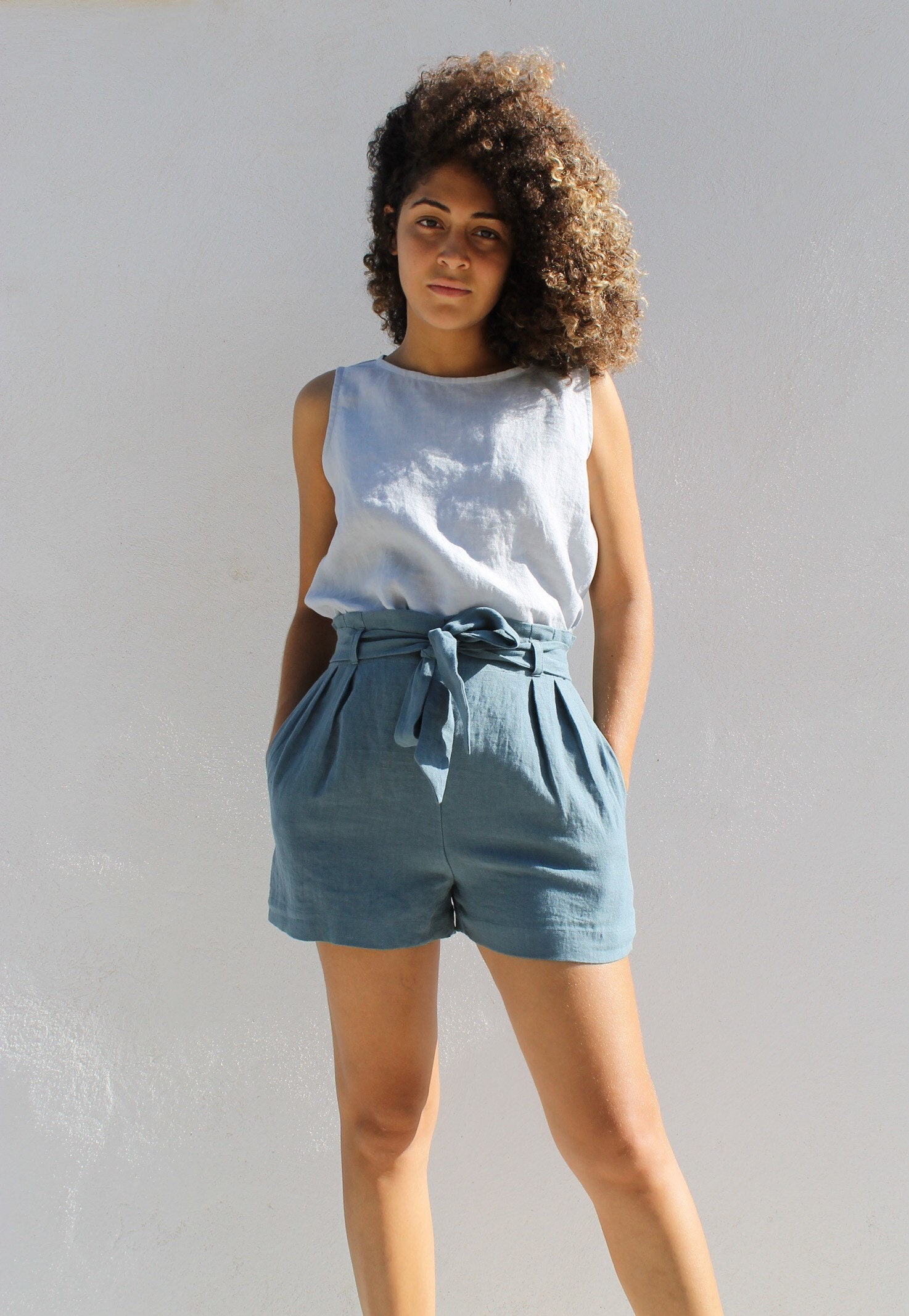 Linen Shorts - Etsy