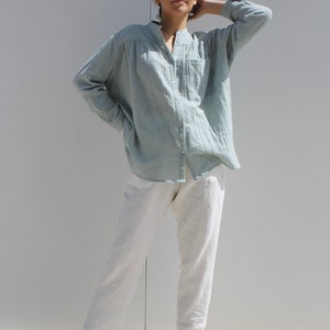 Light linen blouse, Bohemian Blouse.Mirabella blouse.Maternity blouse.